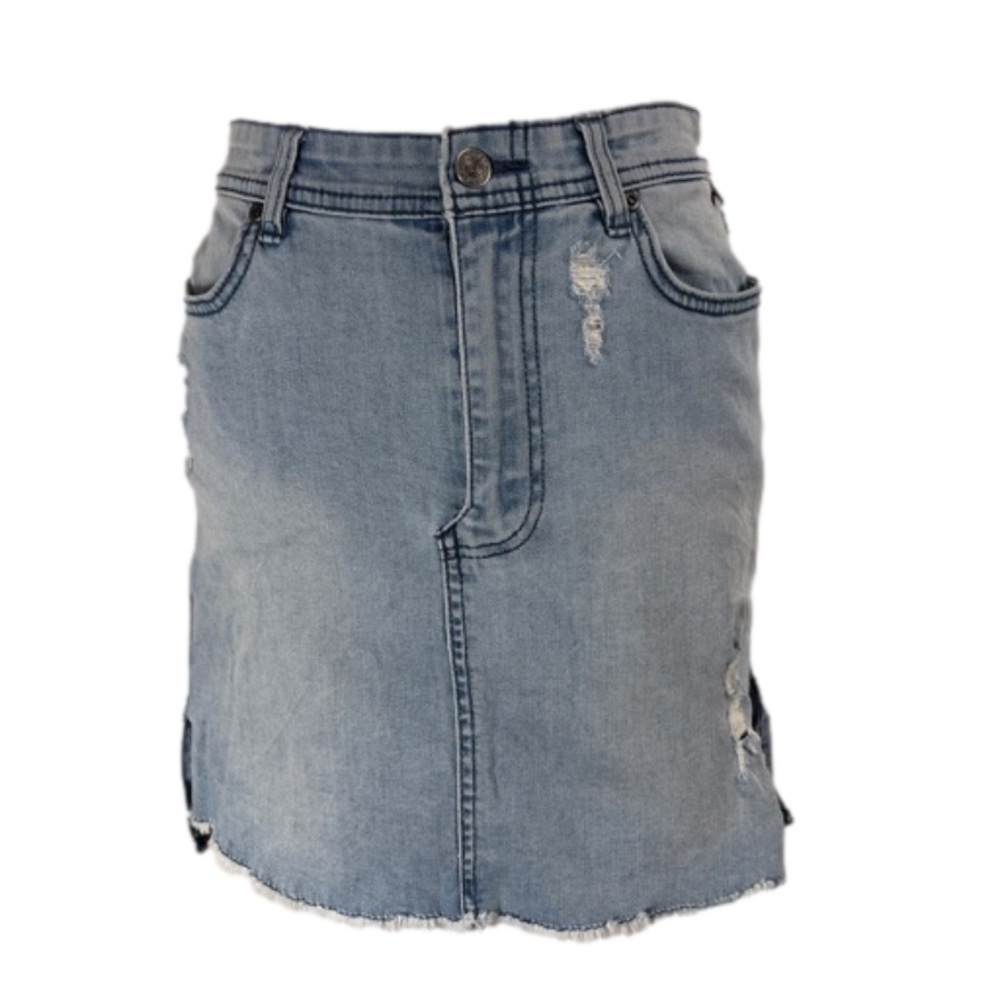 Element Jeans stretchy mid waist Mini Skirt Size 27